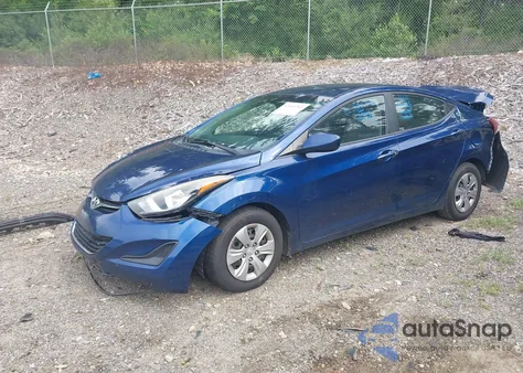 2016 Hyundai Elantra Se из США, поврежденный, VIN 5NPDH4AE7GH664692